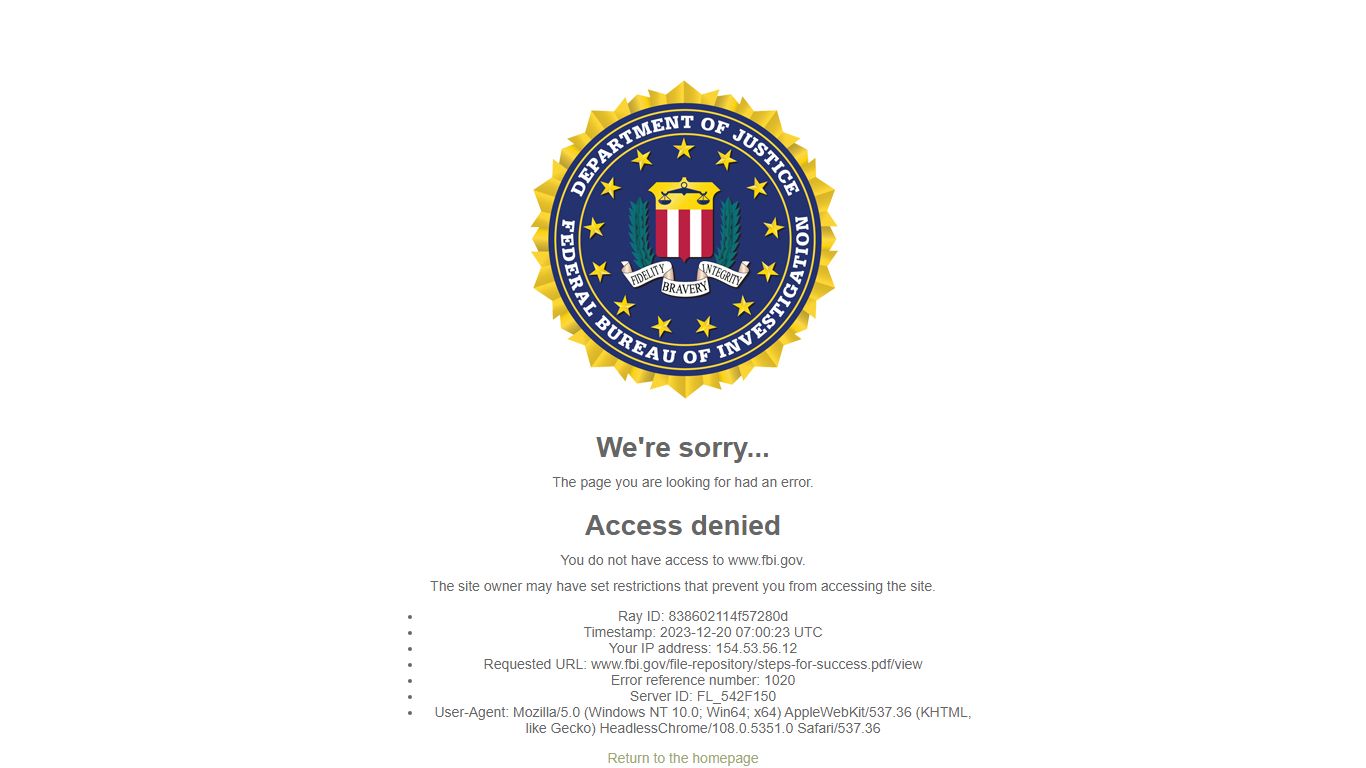 National Fingerprint-Based Background Checks - Steps for Success - FBI