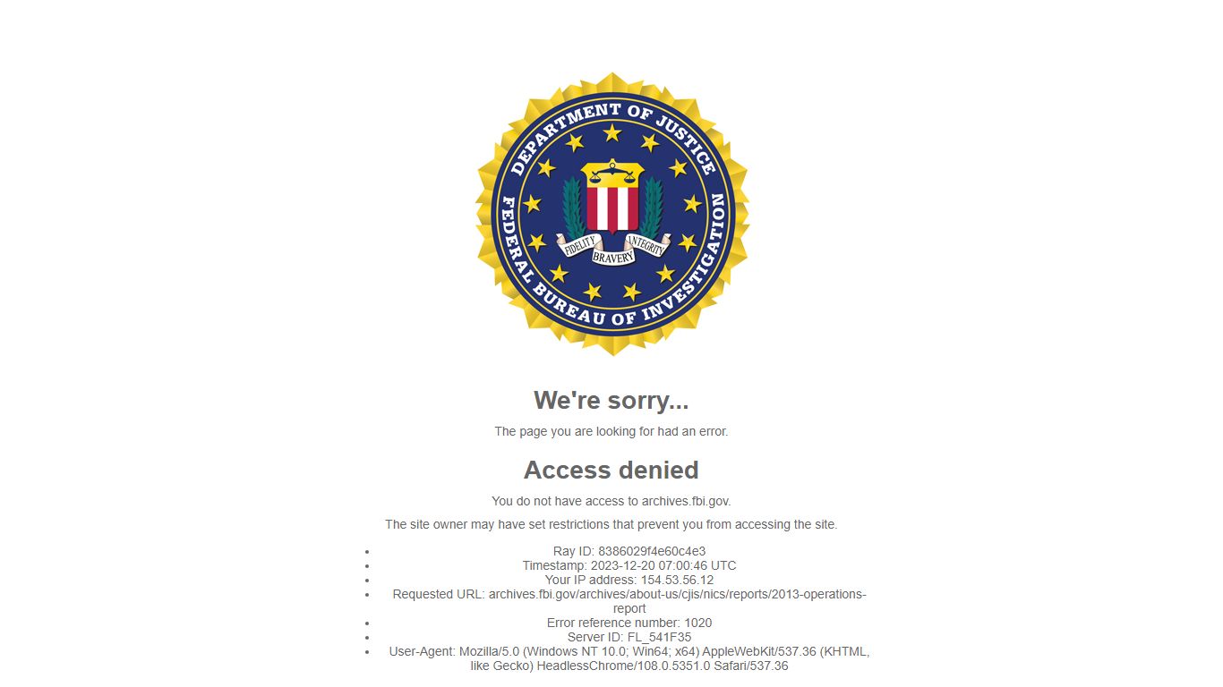 FBI — National Instant Criminal Background Check System (NICS ...